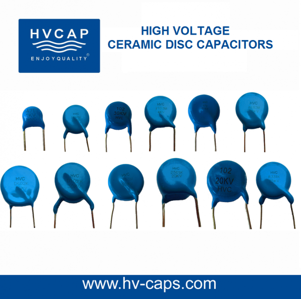 40kv 2200pf (40KV 222) Y5T High Voltage Radial Leaded Disc Ceramic Capacitor